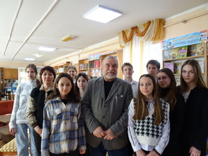 Лапин Владимир Петрович, учащиеся и преподаватели СОШ № 55