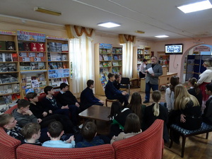 Лапин Владимир Петрович, учащиеся и преподаватели СОШ № 55